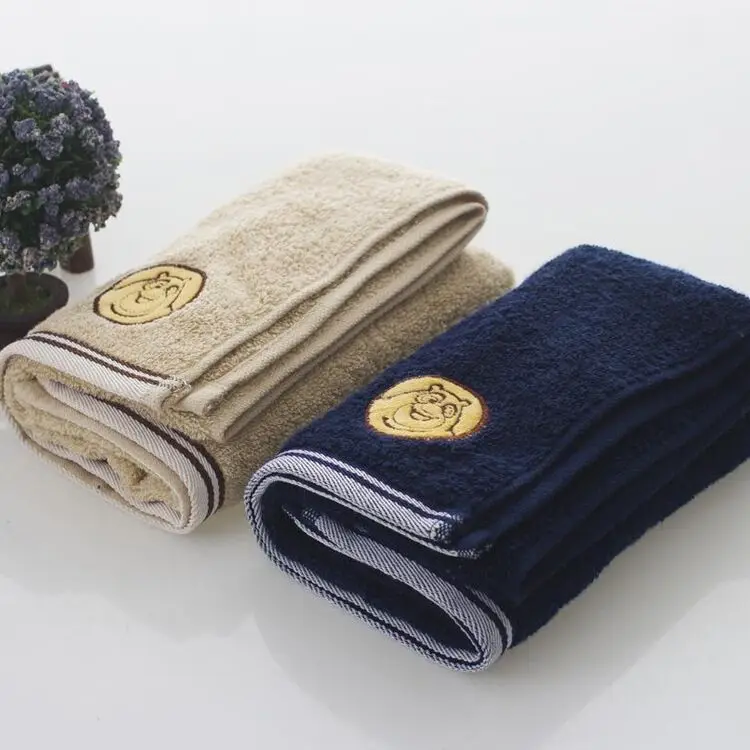 Cotton Faisalabad Pakistan Cartoon Embroidery Towel