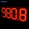 white gas station led price billboard petrol led lights signs remote control digital LED screen