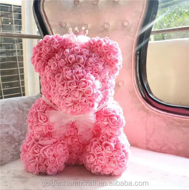 Mother's Day Personalized Teddy Bear Gift with Rose - Giant Teddy