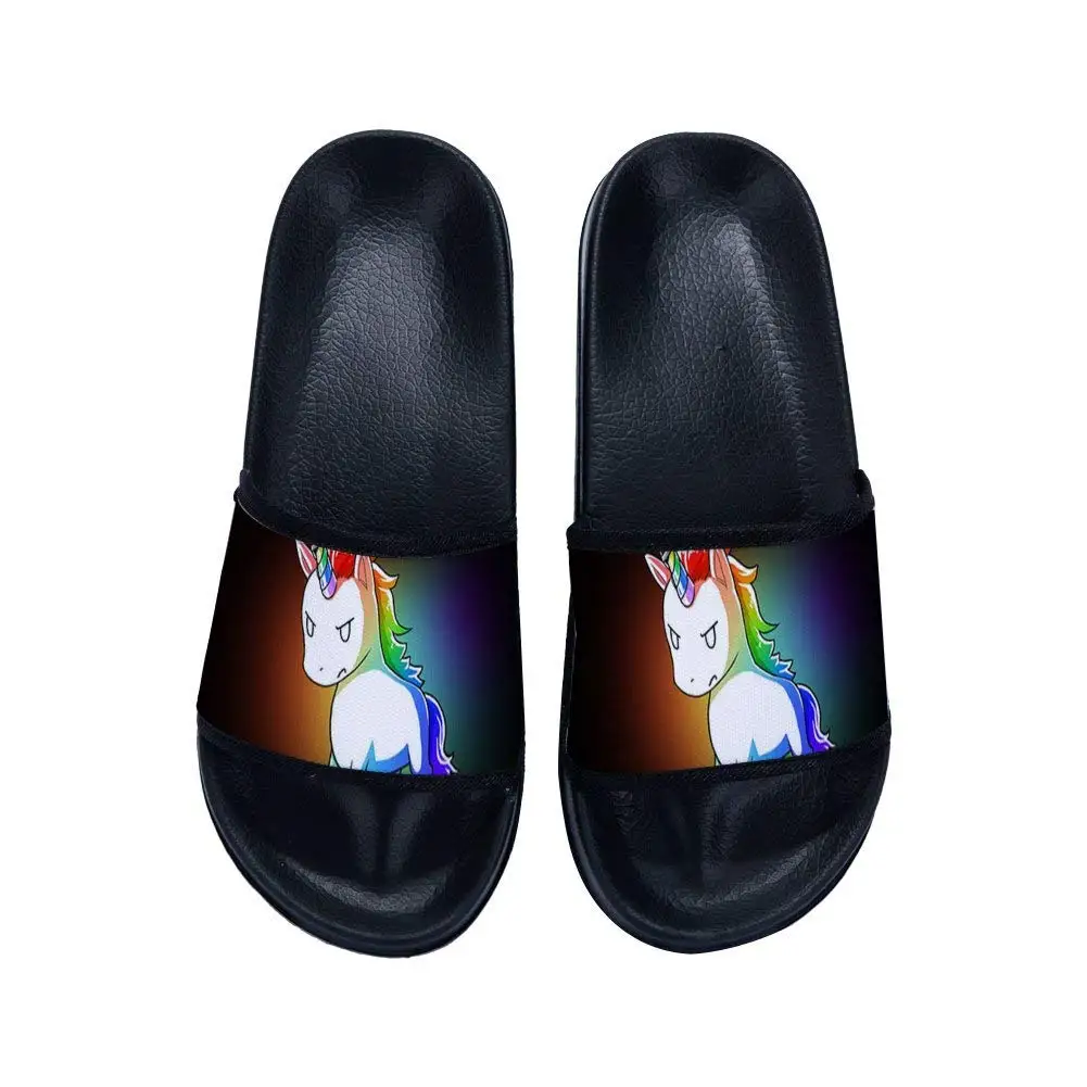 Little//Big Kid Slide Sandals Non-Slip Pool Beach Shower Sandal with Flower Print for Girl