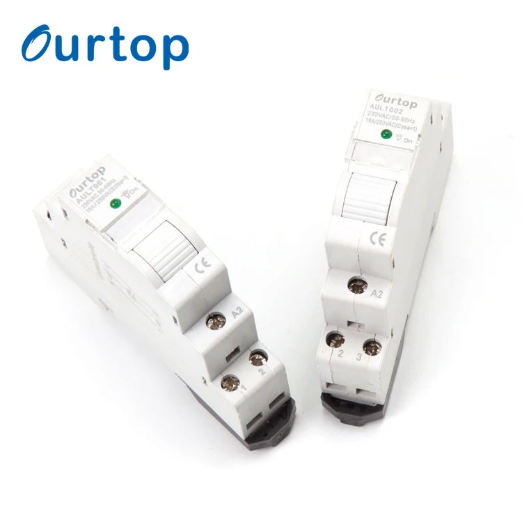 1 Pole Impulse Din Rail Latching Relay With Longer Mechanical Life