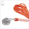 140Lbs Pull Force Heavy Duty Neodymium Pot Magnet With Swiveling Carabiner Snap Hooks