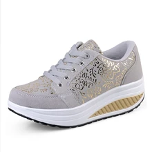 Free shipping Dropship new arrival loss weight women sneakers pumps,swing female genuine leather running athletic sport shoes