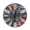 Torch Vintage Wooden Home Decor Silent Hanging Clock