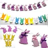 Easter Banner Decorations Rabbit Bunny Banner Bunting Garland Photo Prop