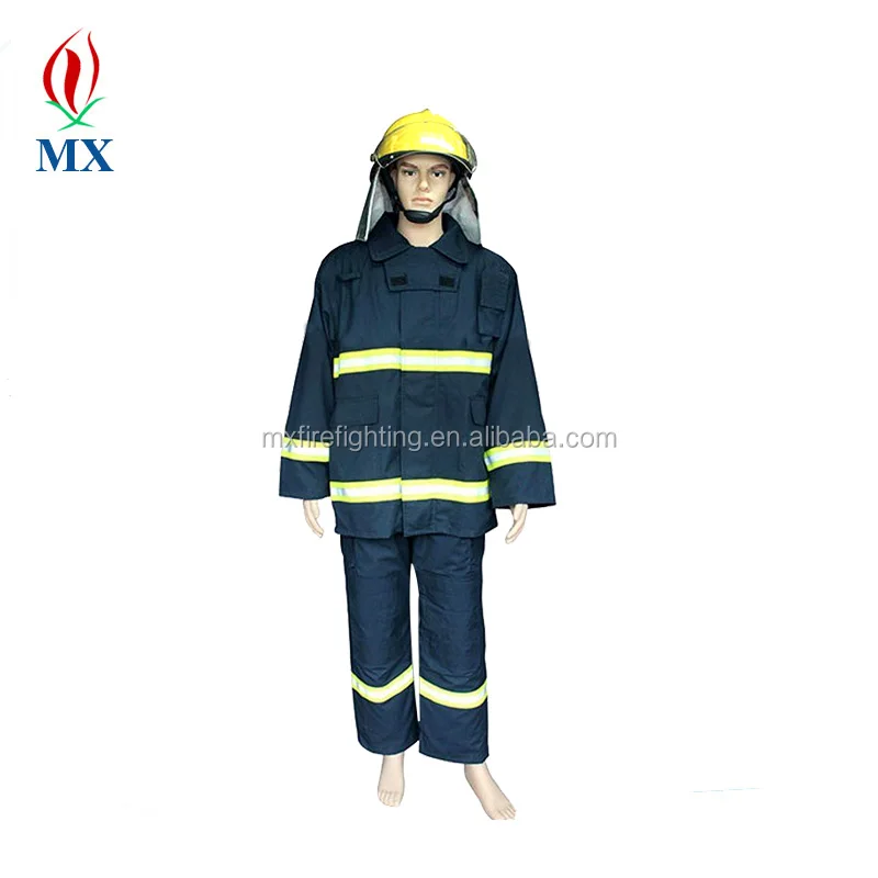 100 Cotton Heat Resistant And Firefighting Fireproof Safety Work Suit