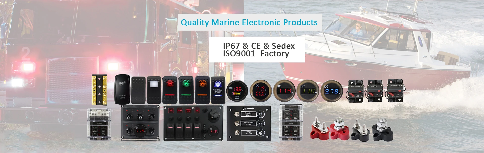 12v Boat Yacht Navigation Signal Lamp Red And Green Marine Led Bow