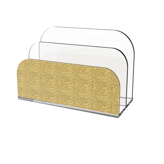 Office Acrylic desk document Organizer plastic file holder letter magazine organizer
