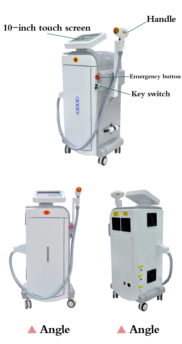 808 nm Laser Hair Removal Machine Vertical 808 nm Diode Laser Hair Removal Beauty Machine For Sale