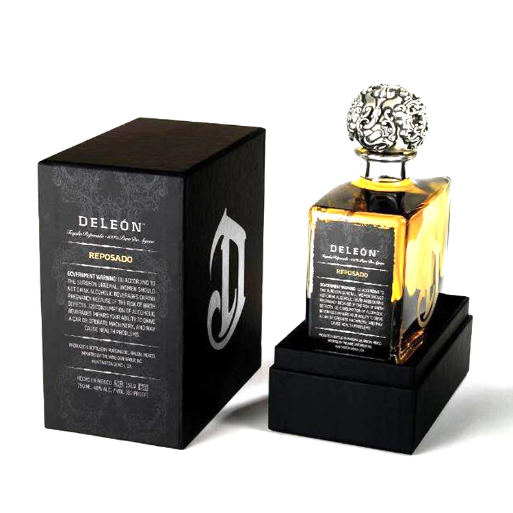 Embalaje De Caja De Perfume De Lujo Con Estampado Dorado Con Forma