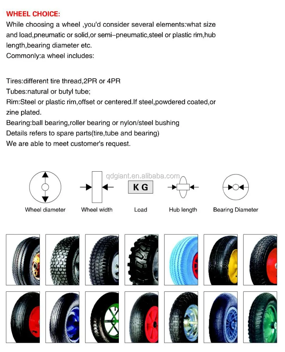 3.50-8 rubber penumatic wheels for wheelbarrow