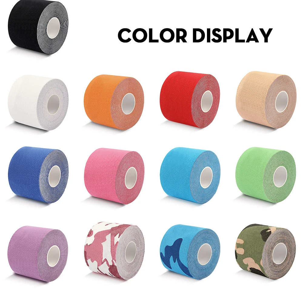 Custom Colorful 100% Cotton Kinesiology Tape Fda Approved Kt Tape Kinesiology