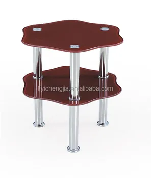 Mirrored Corner Table Metal Legs Simple Coffee Mirrored Corner Table Metal Legs Simple Coffee