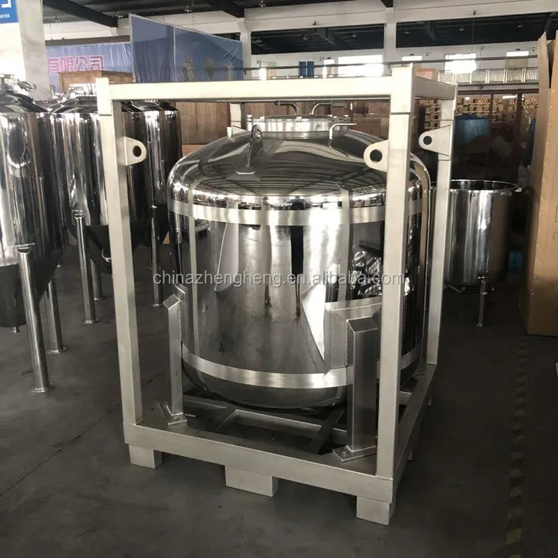 Stainless Steel IBC Tank for Powder Storage - 1 Year Warranty