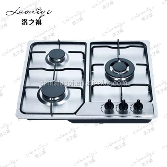 Stainless Steel Portable 3 Burners Propane Butane Gas Stove