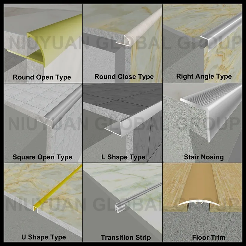 Nice Round Tile Trim Right Angle Corner Ceiling Floor Nice Round Tile Trim Right Angle Corner Ceiling Floor Aluminium Profile