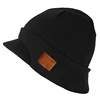 Wholesale visor beanie cap wool knit visor beanie hat custom winter hunting skiing unisex warm hats