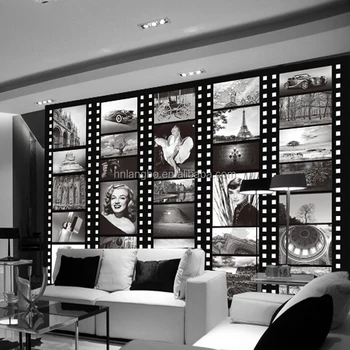 Scarica Gratis Images Personnalise Hotel Ktv Decoration Papier Peint Noir Et Blanc Retro dernière salutations