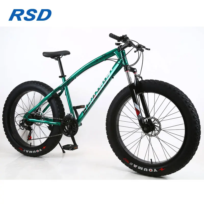 Black 26" High Carbon Steel Frame Fat Tire Bike/qualityguaranteed Full