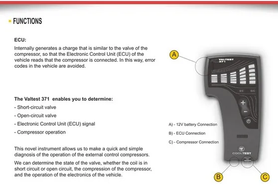 Unique Ac Parts Quick Response Test Kit Portable Ac Spare