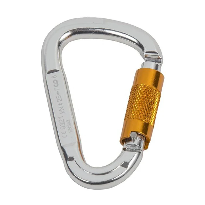 Autolock Titanium Alloy Carabiner 25kn Dshape Climbing Carabiner