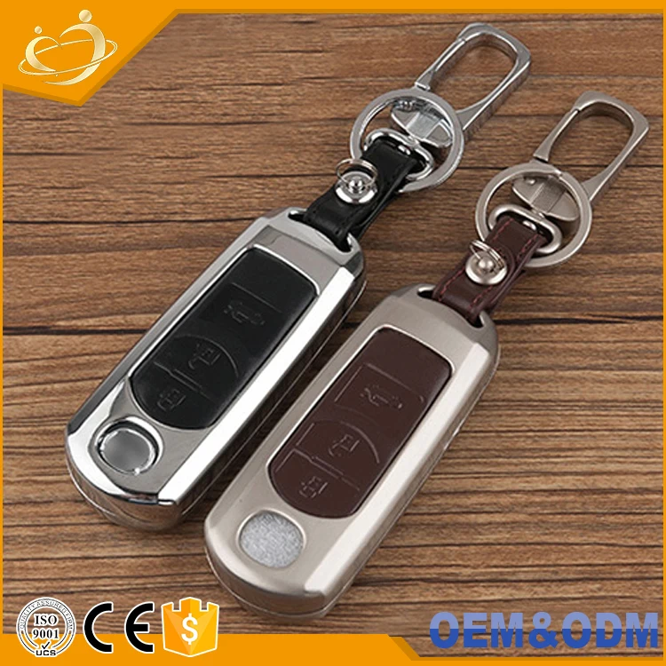 Low Price Car Styling Cover Leather Aluminium Alloy Metal Keys Bag Case Key Wallet Intelligent