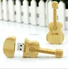 large memory high quality guitar shaped wooden usb flash drive 4gb 8gb 16gb