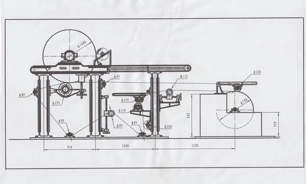 Бумагоделательная машина чертеж
