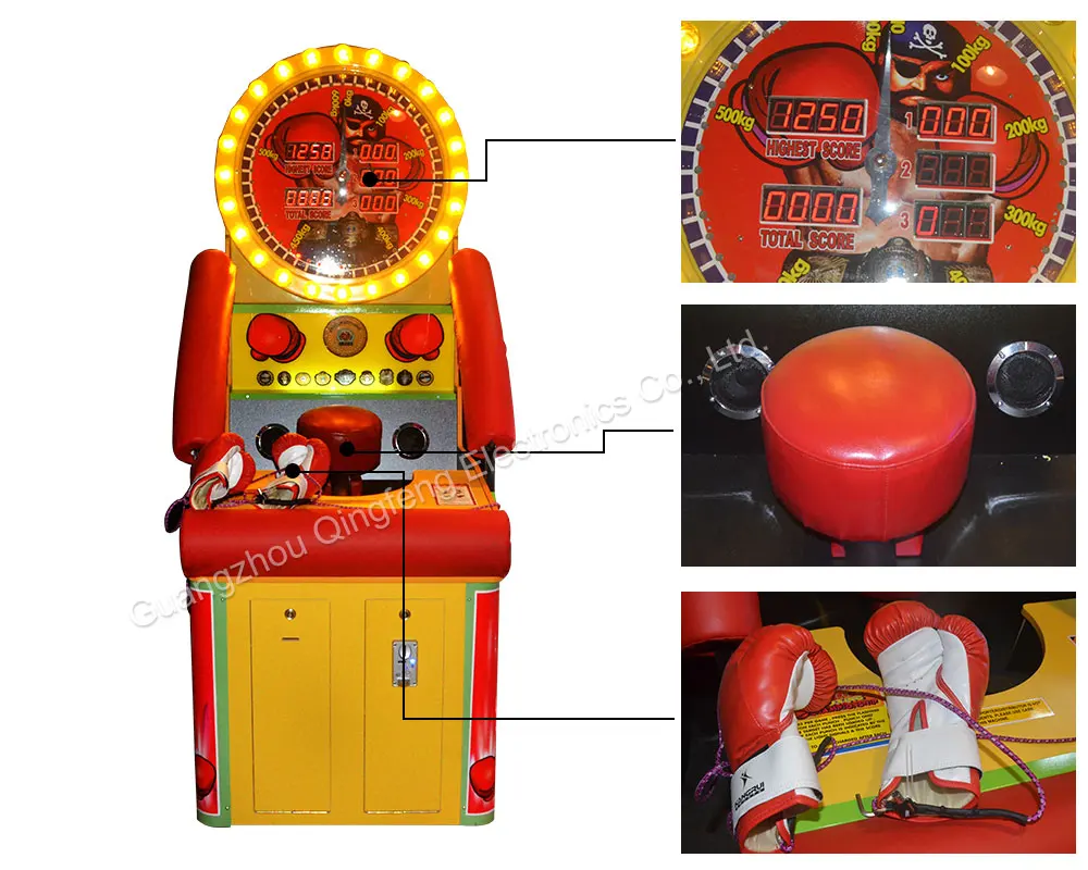 Video game city movement electronic score video game equipment coin operated  boxing game machine 