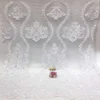 Ruffle lace pink fabric textiles con encaje swiss lace fabric wedding dress