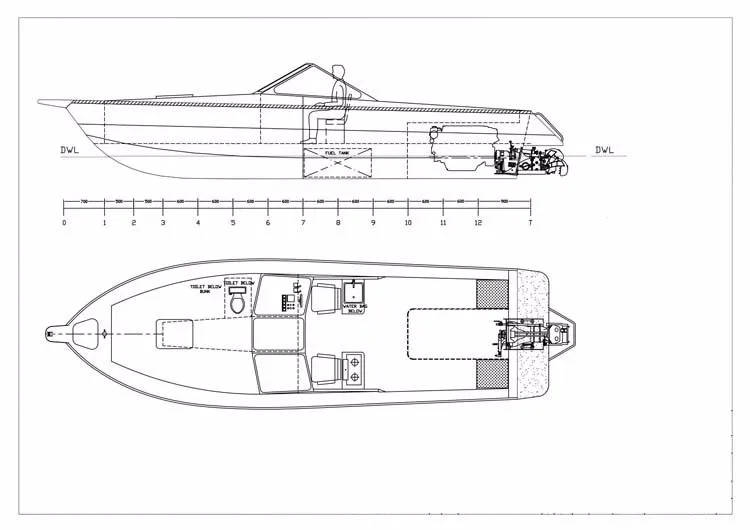 Mini boat чертежи