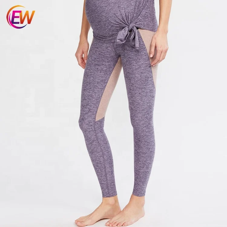 Women Stretch Maternity Workout Pants Fitness Pregnant Clothes