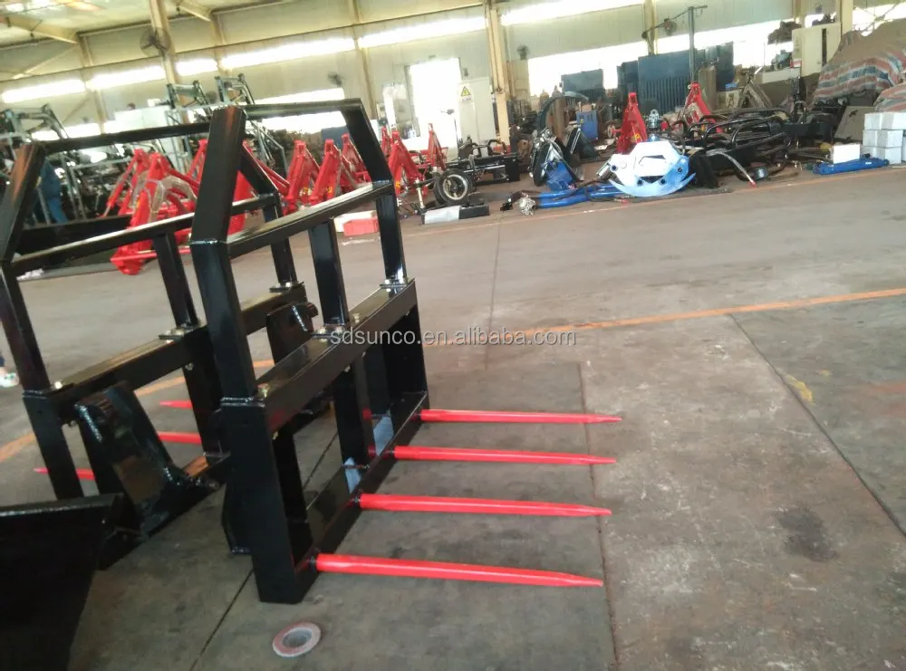 High Strength Bale Spear Forks,Front Loader With Bale Forks,Tractor