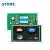 Ultra Bright 7 Inch Industrial Touch Screen Panel Support RS232,RS485,TTL With 4 Wire Touch Panel