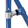 Key clamp galvanized single socket tee
