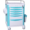 Supply carts suitcase abs material storage trolley with drawers