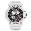 SMAEL 2018 New Style Dual Time Quartz Plastic Case Boys Girls Watch With Light Dial