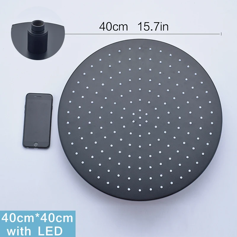 Round rainfall function oil rubbed bronze wall mounted Rain shoewr head 