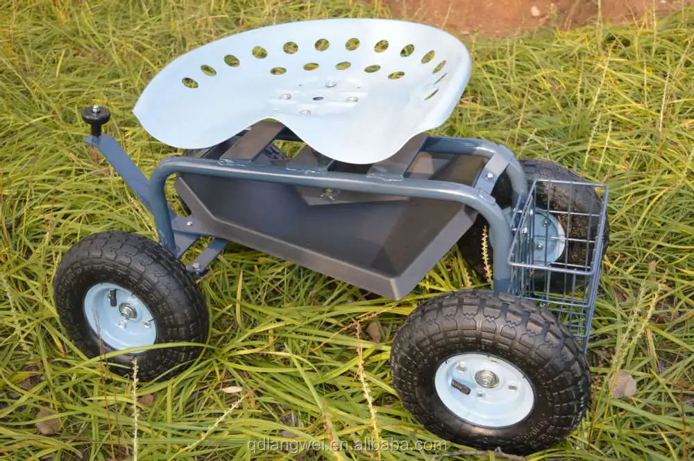 Garden Tractor Seat Cart Rolling Garden Metal Swing Seat Buy Garden