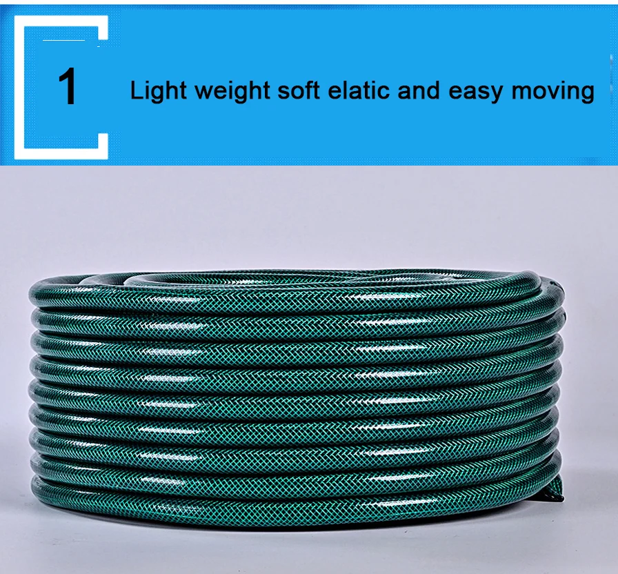Pvc Flexible Reinforced Braided Fiber Water Pipe Garden Hose Buy Pvc