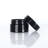 30g 40g 50g 60g 80g skin face cream plastic black PET cosmetic jar with screw cap