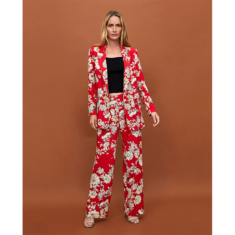 calça estampada floral