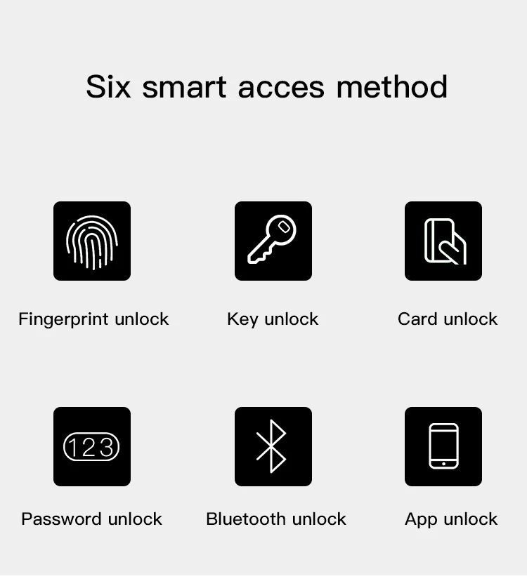 International standard Biometric Fingerprint digital door lock with anti-peeping password function