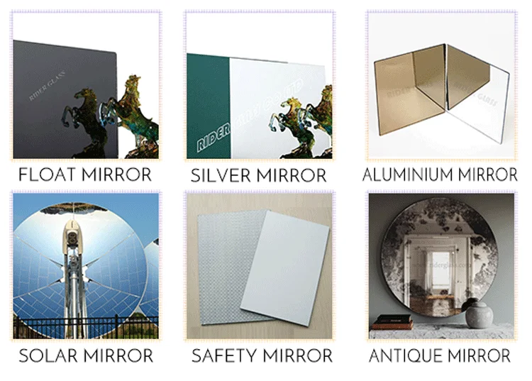 1.5mm 1.8mm 2mm 3mm 4mm 5mm 6mm Double Coating Aluminium Silver Mirror ...