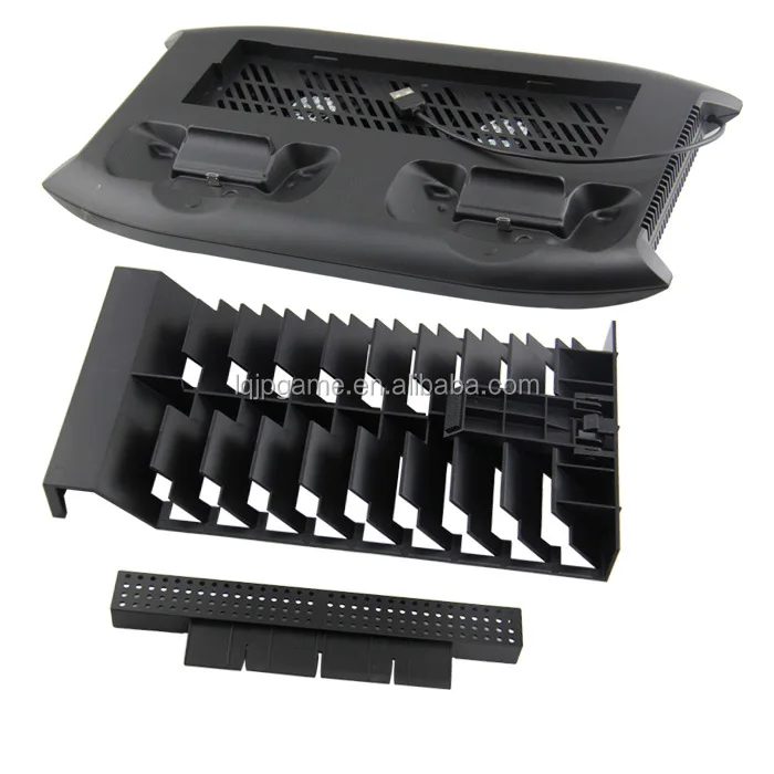 New for Xbox one X Stand Cooling Fan with Games Storage Charging Station 4 USB ports for Xbox one X