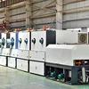 metal processing machining 1.2mm stainless steel sheet to sheet No.4 surface finishing polishing with auto suction machine