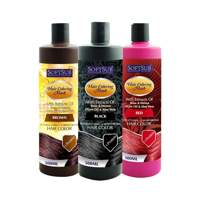 2018 Best Colored hair treatment hair mask, View hair coloring mask