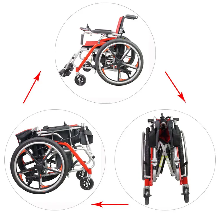 Foldable portable folding Micon Controller light weight electric wheelchair