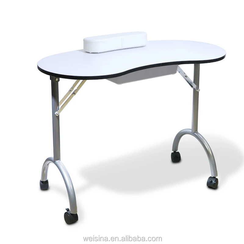 Simple Foldable Elegant Trolley Portable Manicure Nail Table