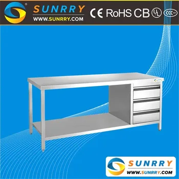 Commercial Stainless Steel Restaurant Working Table And Kitchen